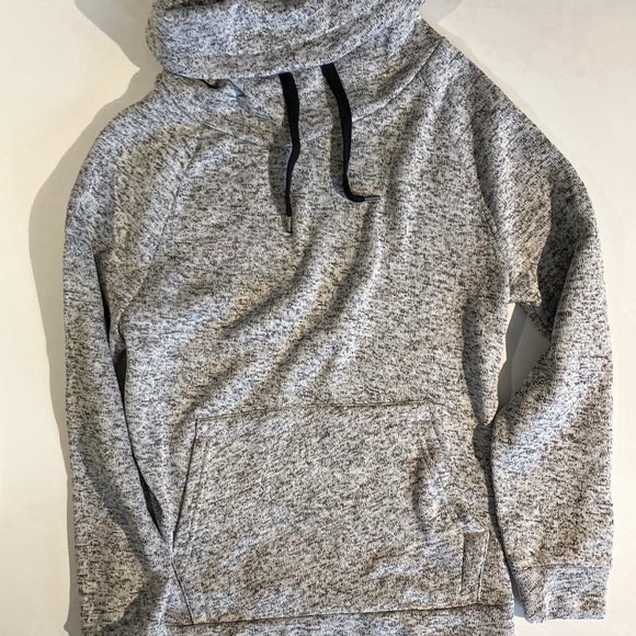 Derek Heart Grey Pullover Sweater with Cowl Neck - Picture 8 of 10